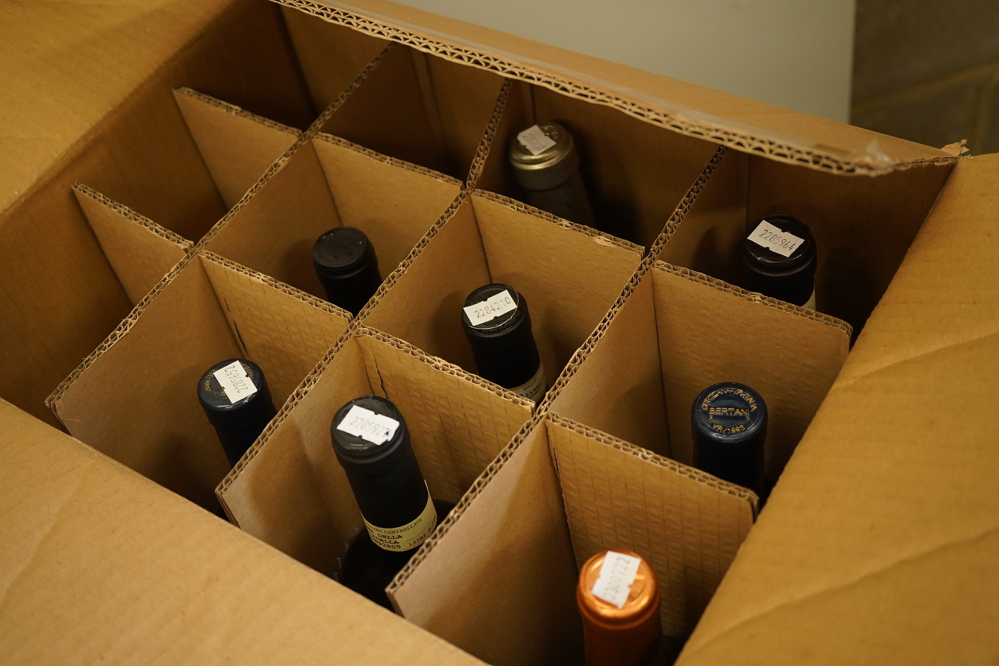 A mixed parcel of Italian red wine